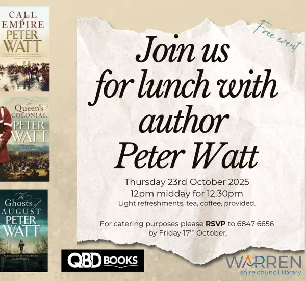 Author Talk: Peter Watt