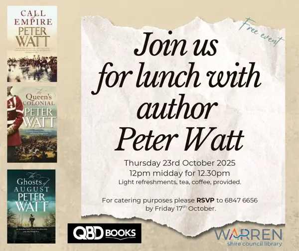 Author Talk: Peter Watt