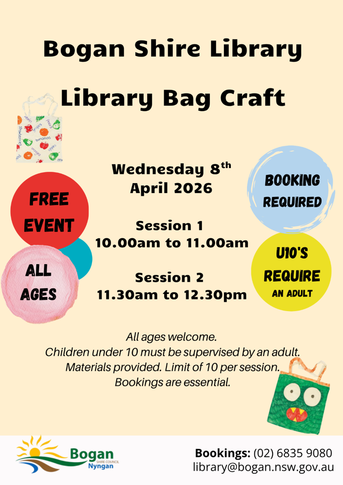 Library Bag Craft (Session 2)