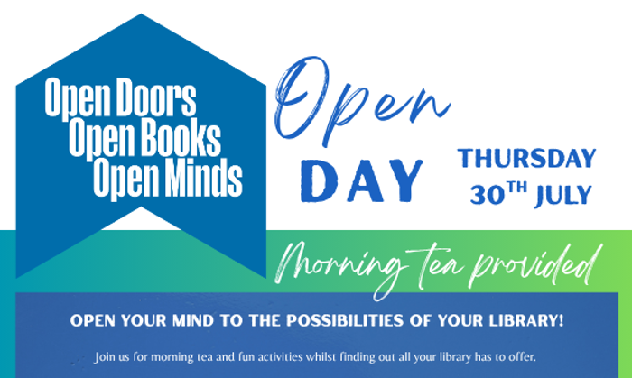 Library Open Day - Open Doors, Open Books, Open Minds